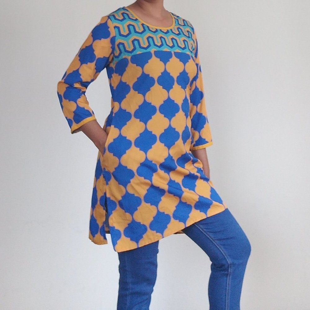 Indian tunic side slits